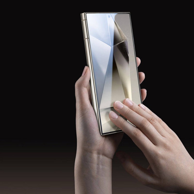 Bal-z Galaxy S24 Ultra Wiwu Wi-GT012 iVista Darbeye Karşı Dayanıklı HD Temperli Cam Ekran Koruyucu