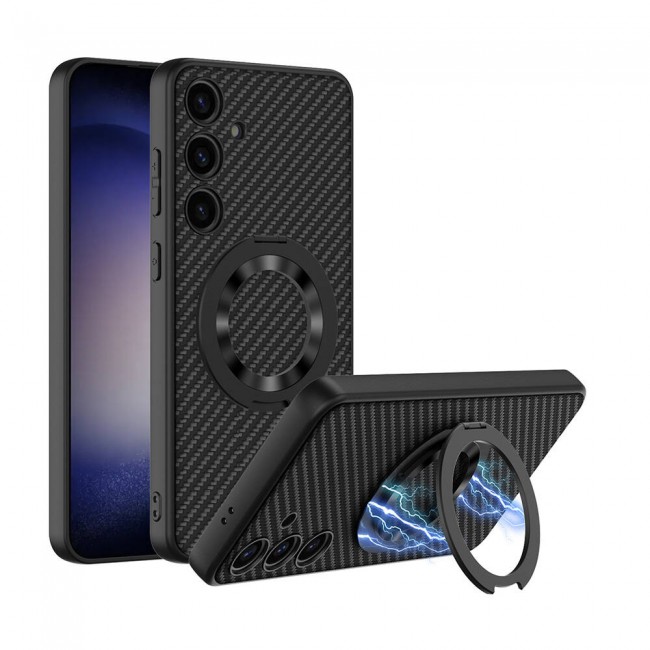 Galaxy S24 Wireless Şarj Özellikli Zore Kıpta Standlı Magsafe Silikon Kapak Galaxy S24 Wireless Şarj Özellikli Zore Kıpta Standlı Magsafe Silikon Kapak