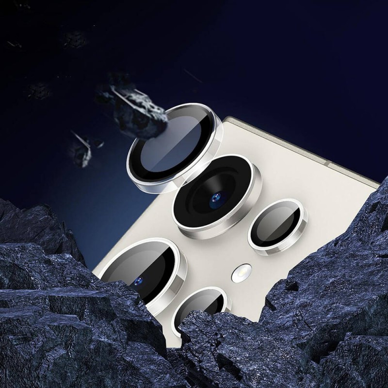 Bal-z Galaxy S24 Wiwu LG-008 Lens Guard Darbelere Karşı Dayanıklı Kamera Lens Koruyucu