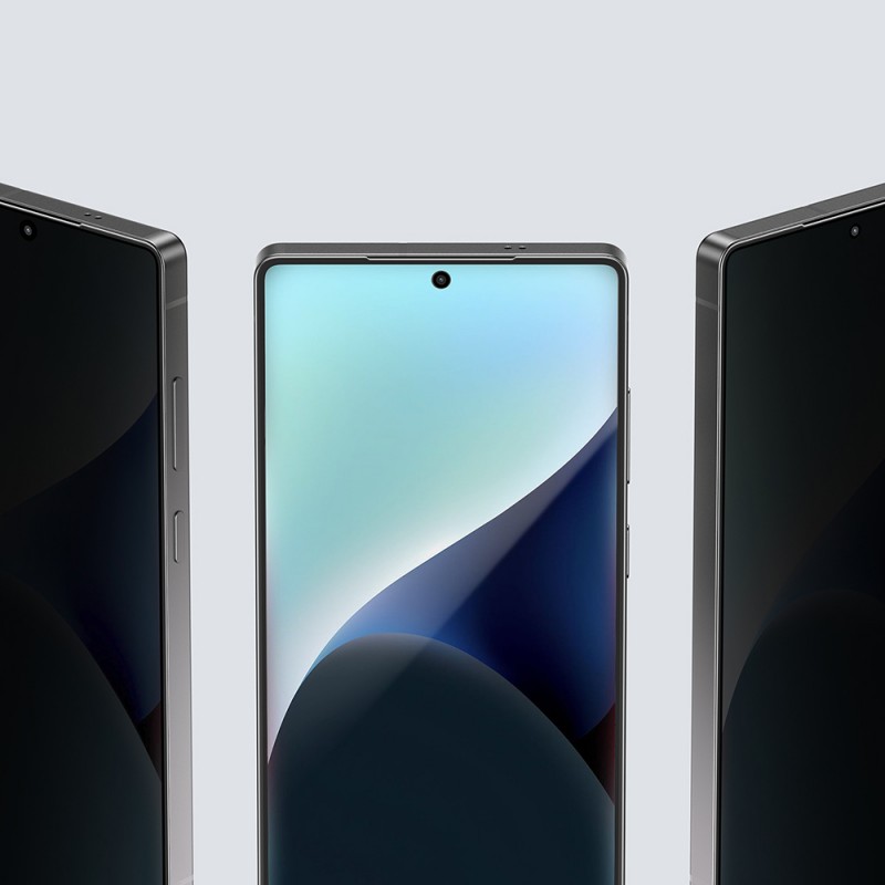 Bal-z Galaxy S25 Amazingthing Radix Privacy Parmak İzi Bırakmayan Temperli Cam Ekran Koruyucu