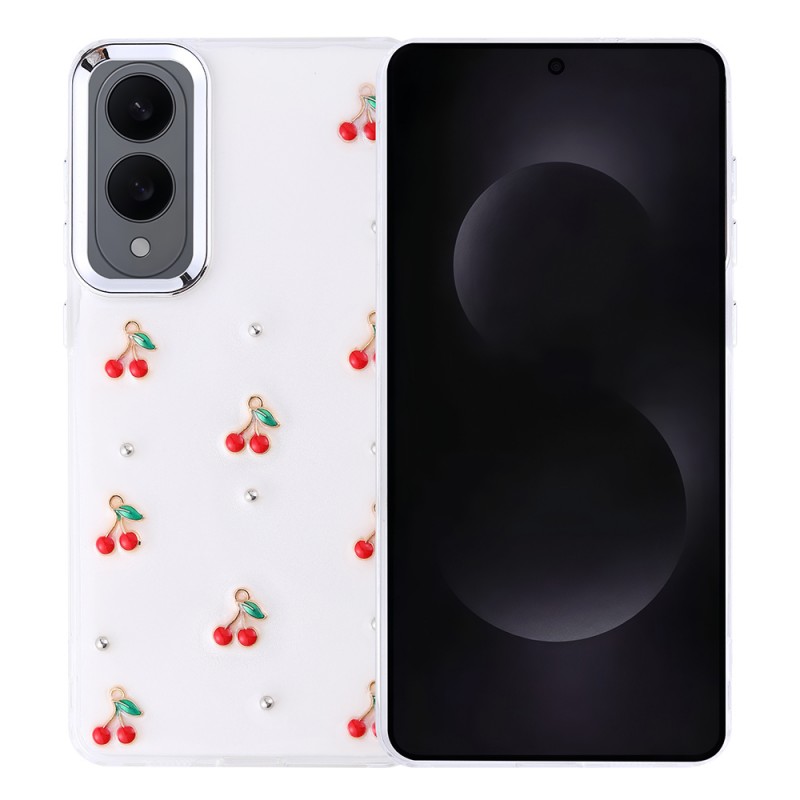 Bal-z Galaxy S25 Edge Kılıf Airbag Tasarımlı Simli Şeffaf Zore Kutup Kapak