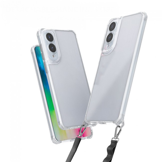 Galaxy S25 Edge Kılıf Airbagli Takılabilir Askı Aparatlı Zore Snap Silikon Kapak Galaxy S25 Edge Kılıf Airbagli Takılabilir Askı Aparatlı Zore Snap Silikon Kapak