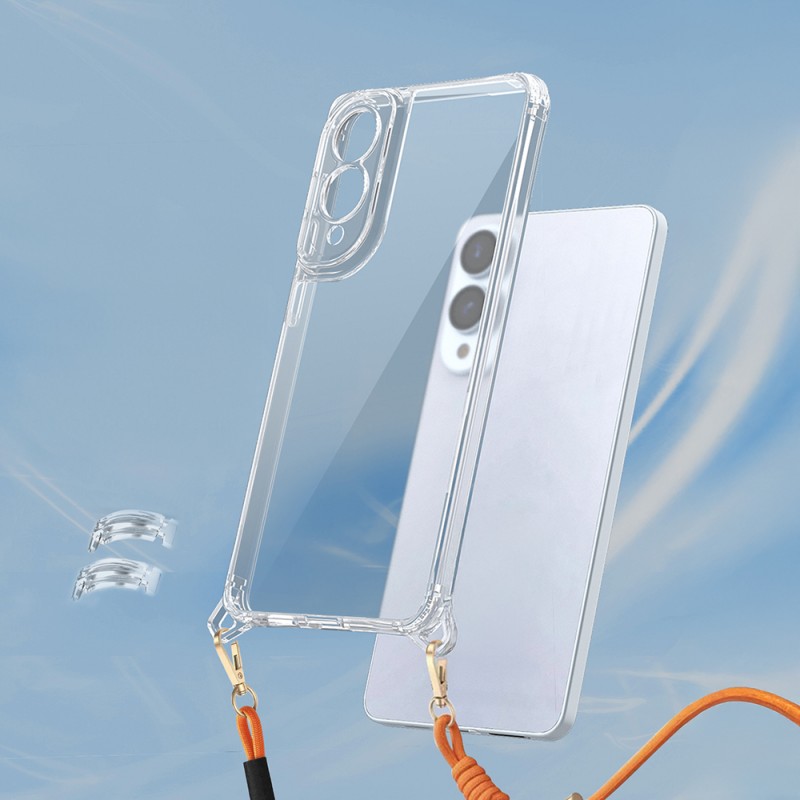 Bal-z Galaxy S25 Edge Kılıf Airbagli Takılabilir Askı Aparatlı Zore Snap Silikon Kapak