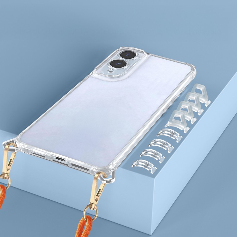 Bal-z Galaxy S25 Edge Kılıf Airbagli Takılabilir Askı Aparatlı Zore Snap Silikon Kapak