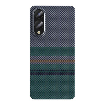 Bal-z Galaxy S25 Edge Kılıf M-safe Şarj Özellikli Karbon Fiber Tasarımlı Benks Aurora ArmorAir Kevlar Kapak