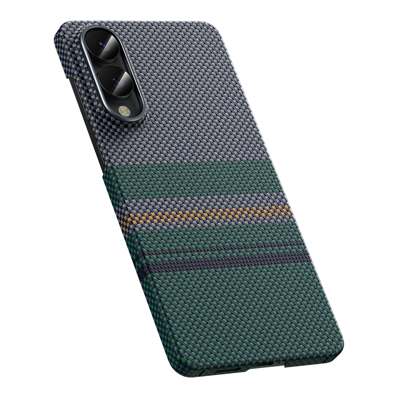Bal-z Galaxy S25 Edge Kılıf M-safe Şarj Özellikli Karbon Fiber Tasarımlı Benks Aurora ArmorAir Kevlar Kapak