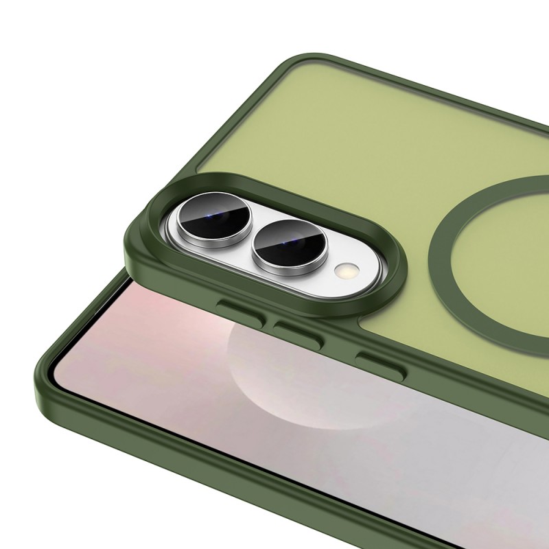 Bal-z Galaxy S25 Edge Kılıf M-safe Şarj Özellikli Mat Arka Yüzey Zore Sio Kapak