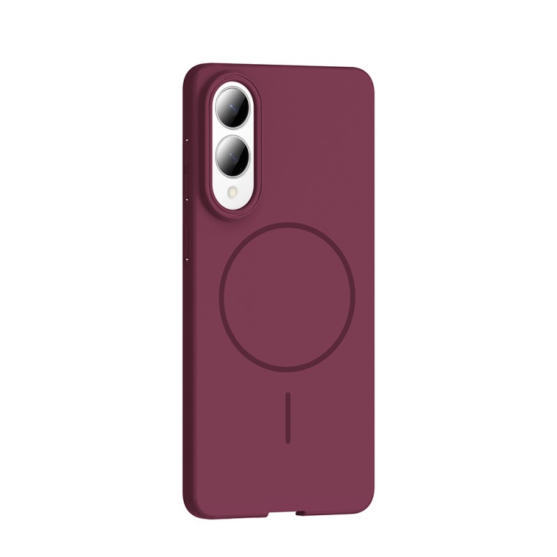 Bal-z Galaxy S25 Edge Kılıf M-safe Şarj Özellikli Zore Ruby Sert Kapak