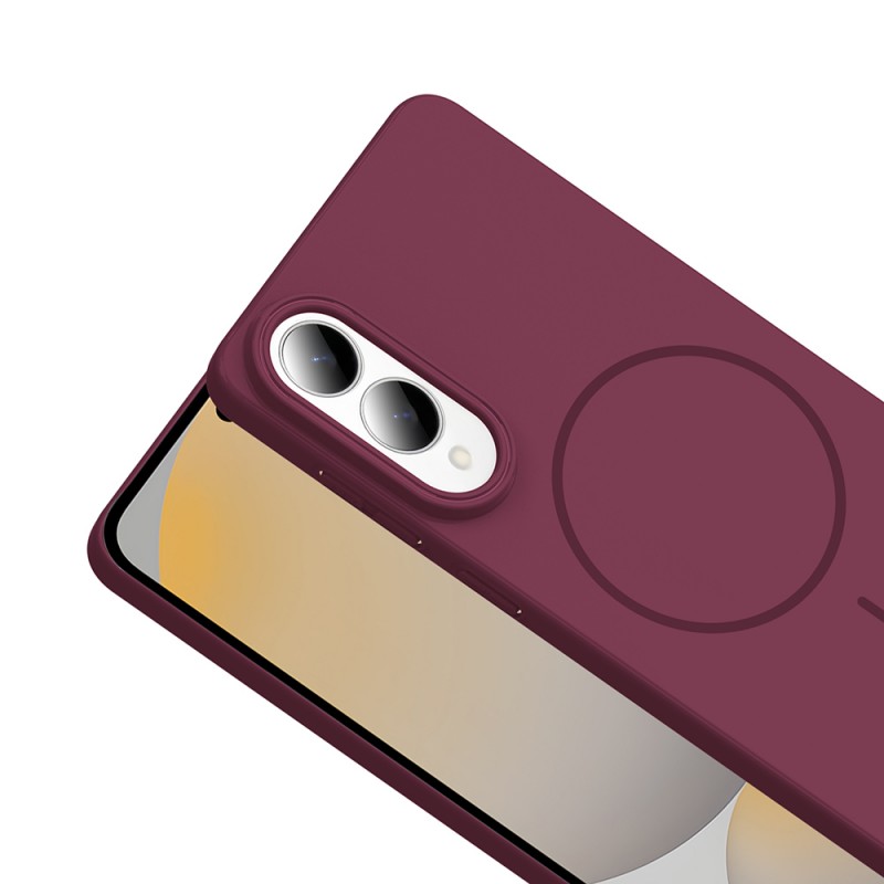 Bal-z Galaxy S25 Edge Kılıf M-safe Şarj Özellikli Zore Ruby Sert Kapak