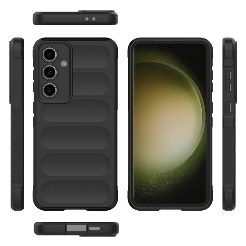 Bal-z Galaxy S25 FE Kılıf Esnek TPU Oyuklu Arka Yüzey Tasarımlı  Etnik Silikon Kapak