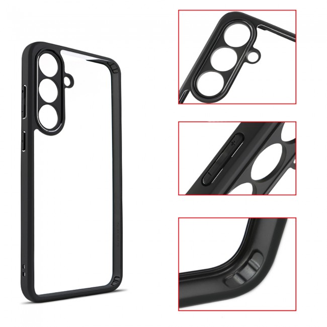 Galaxy S25 FE Kılıf Kamera Korumalı Şeffaf Arka Yüzey Zore New Roll Kapak Galaxy S25 FE Kılıf Kamera Korumalı Şeffaf Arka Yüzey Zore New Roll Kapak