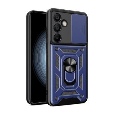 Bal-z Galaxy S25 FE Kılıf Magnetik Standlı Kamera Korumalı  Sürgülü Vega Kapak