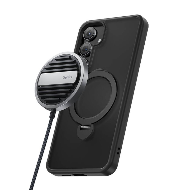 Bal-z Galaxy S25 Kılıf M-safe Şarj Özellikli Benks Standlı Mist Protective Kapak