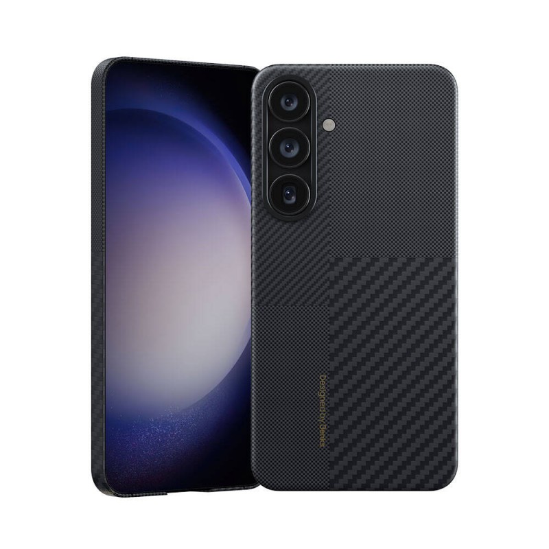 Bal-z Galaxy S25 Kılıf M-safe Şarj Özellikli Karbon Fiber Benks Montage ArmorAir Kevlar Kapak