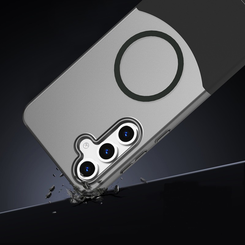 Bal-z Galaxy S25 Kılıf M-Safe Şarj Özellikli Mıknatıslı Zore Duble Kapak