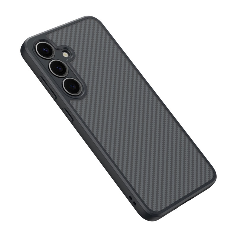 Bal-z Galaxy S25 Kılıf M-safe Şarj Özellikli Karbon Fiber Tasarımlı Zore Elnino Kapak