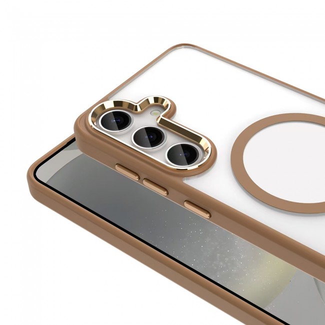 Galaxy S25 Kılıf Magsafe Şarj Özellikli Zore Krom Magsafe Silikon Kapak Galaxy S25 Kılıf Magsafe Şarj Özellikli Zore Krom Magsafe Silikon Kapak