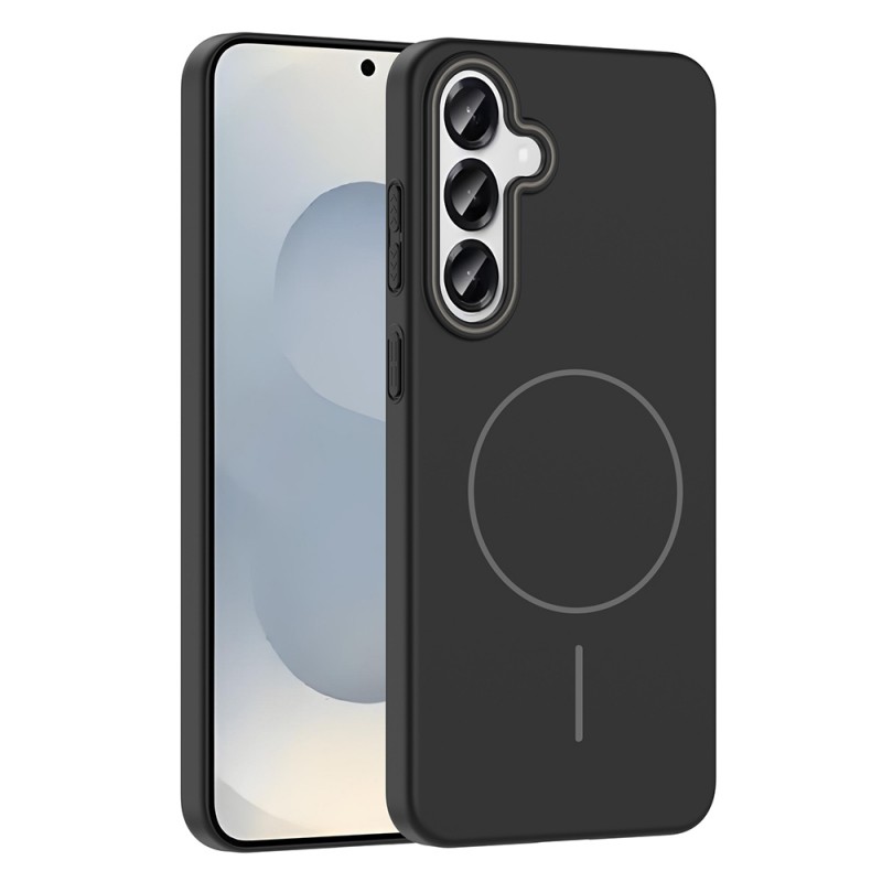 Bal-z Galaxy S25 Kılıf M-safe Şarj Özellikli Zore Ruby Sert Kapak