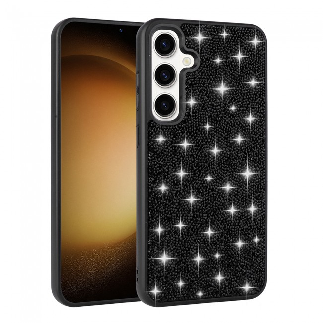 Galaxy S25 Kılıf Parlak Taşlı Tasarım Zore Pırlanta Kapak Galaxy S25 Kılıf Parlak Taşlı Tasarım Zore Pırlanta Kapak