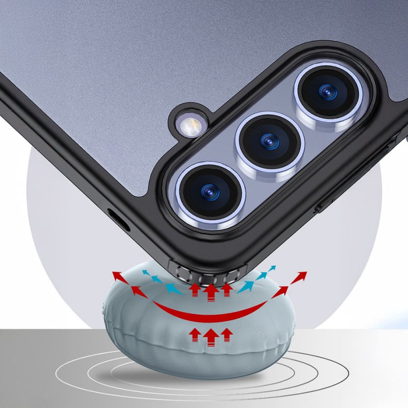 Bal-z Galaxy S25 Plus Kılıf Kamera Korumalı Şeffaf Arka Yüzey Zore New Roll Kapak