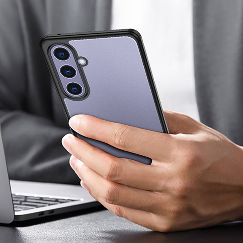 Bal-z Galaxy S25 Plus Kılıf Kamera Korumalı Şeffaf Arka Yüzey Zore New Roll Kapak