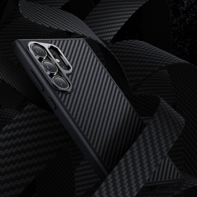 Galaxy S25 Plus Kılıf Karbon Fiber M-safe Şarj Özellikli Benks Hybrid ArmorPro 600D Kevlar Kapak Galaxy S25 Plus Kılıf Karbon Fiber M-safe Şarj Özellikli Benks Hybrid ArmorPro 600D Kevlar Kapak