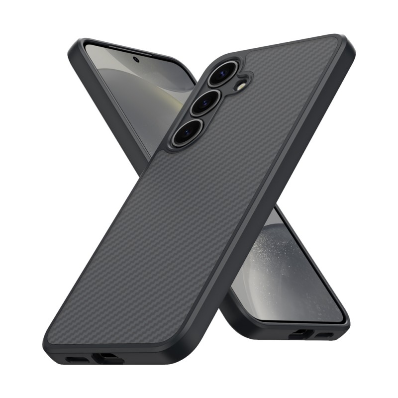 Bal-z Galaxy S25 Plus Kılıf M-safe Şarj Özellikli Karbon Fiber Tasarımlı Zore Elnino Kapak