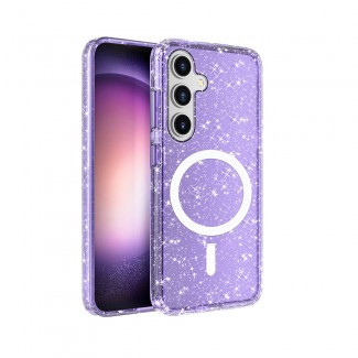 Galaxy S25 Plus Kılıf M-safe Şarj Özellikli Parlayan Simli Saydam Renkli Zore Allstar Kapak Galaxy S25 Plus Kılıf M-safe Şarj Özellikli Parlayan Simli Saydam Renkli Zore Allstar Kapak