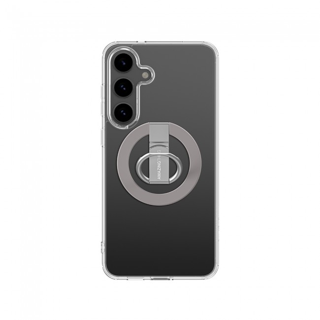Galaxy S25 Plus Kılıf M-safe Şarj Özellikli Yüzük Standlı Amazingthing Minimal Grip Serisi Kapak