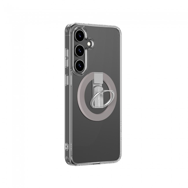 Galaxy S25 Plus Kılıf M-safe Şarj Özellikli Yüzük Standlı Amazingthing Minimal Grip Serisi Kapak