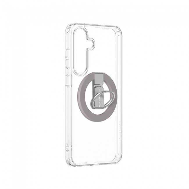 Galaxy S25 Plus Kılıf M-safe Şarj Özellikli Yüzük Standlı Amazingthing Minimal Grip Serisi Kapak