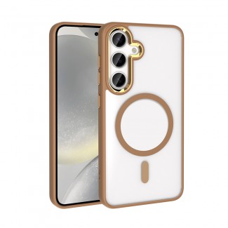 Galaxy S25 Plus Kılıf M-safe Şarj Özellikli Zore Krom M-safe Silikon Kapak Galaxy S25 Plus Kılıf M-safe Şarj Özellikli Zore Krom M-safe Silikon Kapak