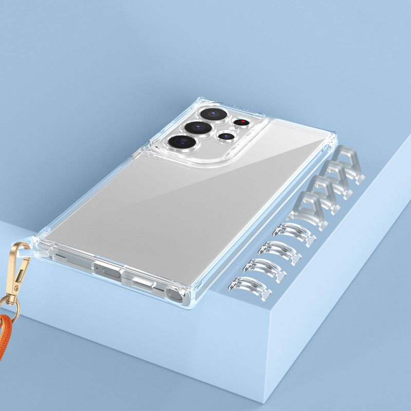 Bal-z Galaxy S25 Ultra Kılıf Airbagli Takılabilir Askı Aparatlı Zore Snap Silikon Kapak