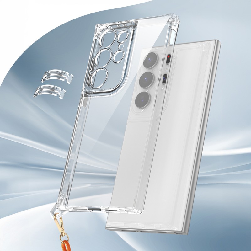 Bal-z Galaxy S25 Ultra Kılıf Airbagli Takılabilir Askı Aparatlı Zore Snap Silikon Kapak