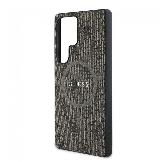 Galaxy S25 Ultra Kılıf Guess Orjinal Lisanslı M-safe Şarj Özellikli PU Halkalı 4G Desenli Yazı Logolu Kapak Galaxy S25 Ultra Kılıf Guess Orjinal Lisanslı M-safe Şarj Özellikli PU Halkalı 4G Desenli Yazı Logolu Kapak