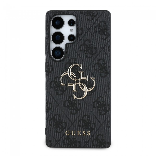 Galaxy S25 Ultra Kılıf Guess Orjinal Lisanslı PU Deri 4G Desenli Metal Büyük 4G ve Yazı Logolu Kapak Galaxy S25 Ultra Kılıf Guess Orjinal Lisanslı PU Deri 4G Desenli Metal Büyük 4G ve Yazı Logolu Kapak