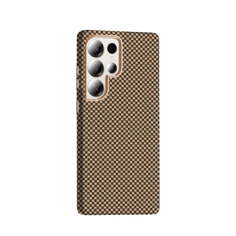 Bal-z Galaxy S25 Ultra Kılıf M-safe Şarj Özellikli Karbon Fiber Görünümlü Zore Gros Kapak