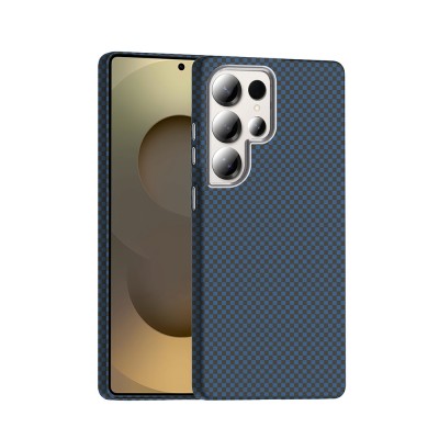 Bal-z Galaxy S25 Ultra Kılıf M-safe Şarj Özellikli Karbon Fiber Görünümlü Zore Gros Kapak