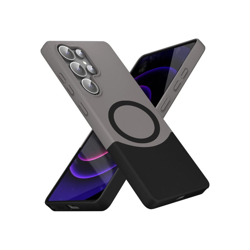 Bal-z Galaxy S25 Ultra Kılıf M-Safe Şarj Özellikli Mıknatıslı Zore Duble Kapak