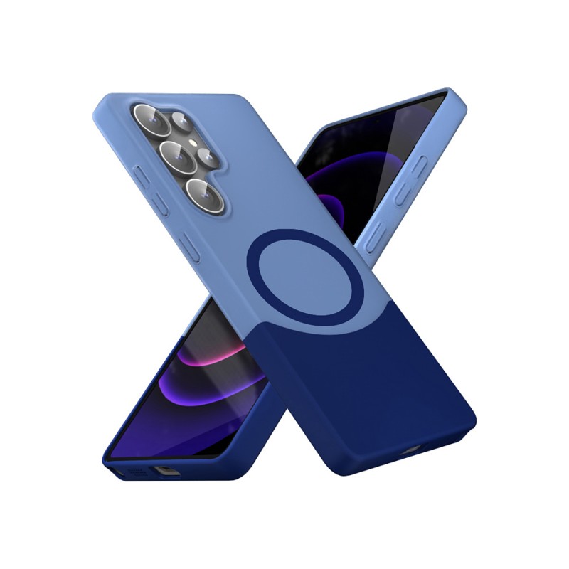 Bal-z Galaxy S25 Ultra Kılıf M-Safe Şarj Özellikli Mıknatıslı Zore Duble Kapak