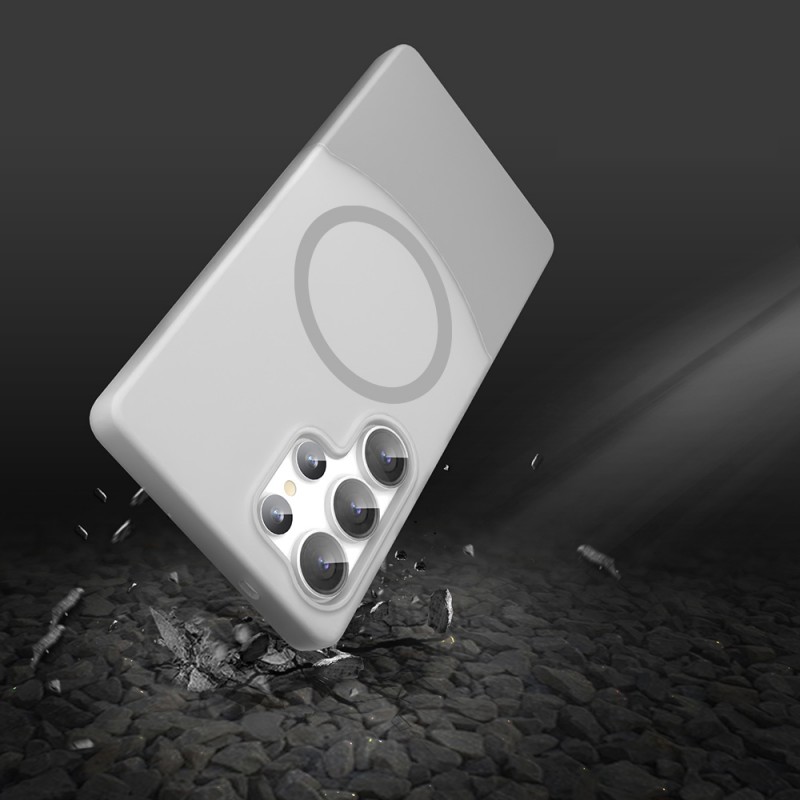 Bal-z Galaxy S25 Ultra Kılıf M-Safe Şarj Özellikli Mıknatıslı Zore Duble Kapak