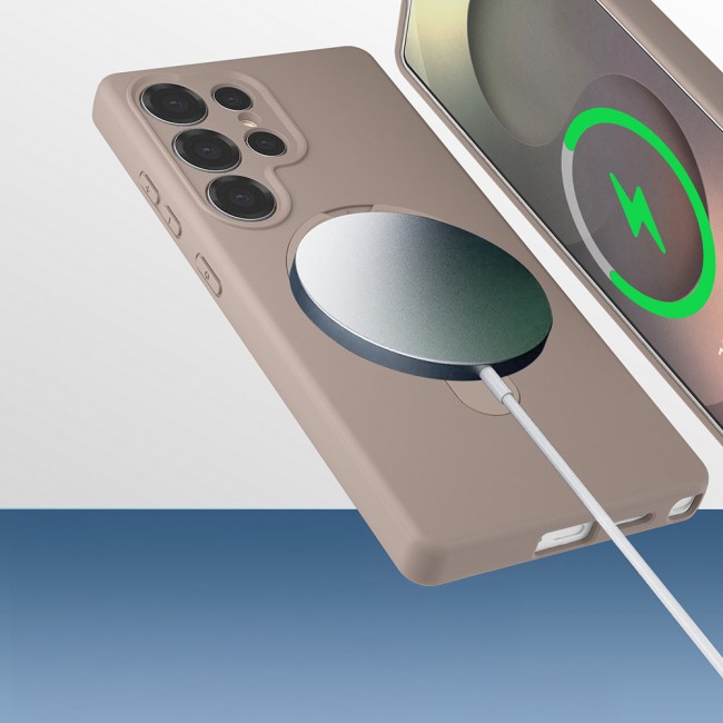 Galaxy S25 Ultra Kılıf M-safe Şarj Özellikli Standlı Zore Samara Kapak Galaxy S25 Ultra Kılıf M-safe Şarj Özellikli Standlı Zore Samara Kapak