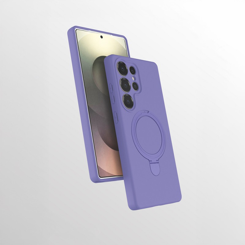 Bal-z Galaxy S25 Ultra Kılıf M-safe Şarj Özellikli Standlı Zore Samara Kapak