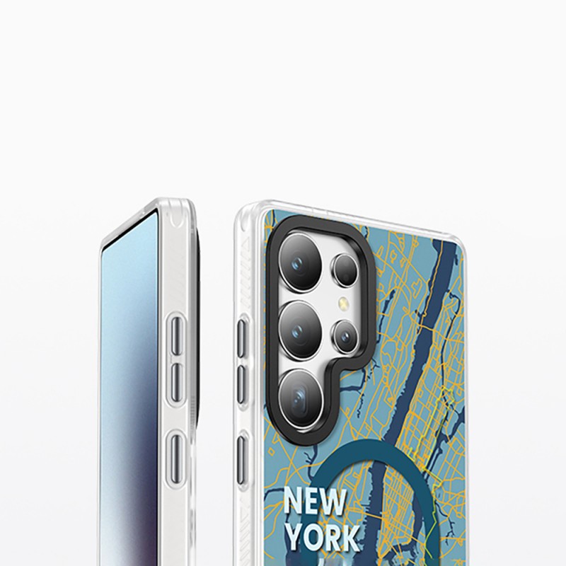 Bal-z Galaxy S25 Ultra Kılıf M-safe Şarj Özellikli Benks Dynamic City Serisi Kapak