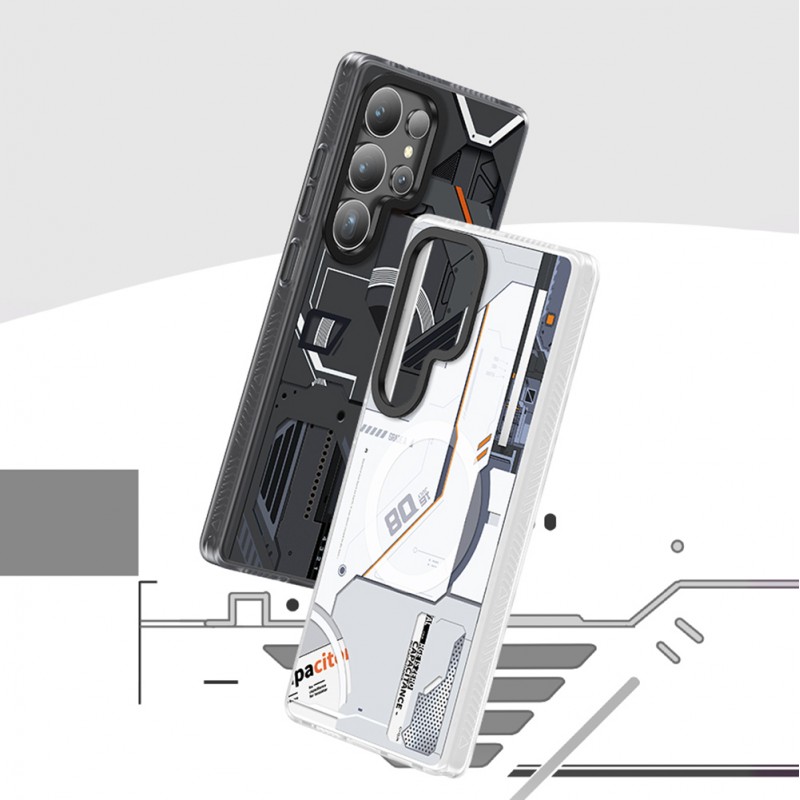 Bal-z Galaxy S25 Ultra Kılıf M-safe Şarj Özellikli Benks Dynamic Mecha Serisi Kapak