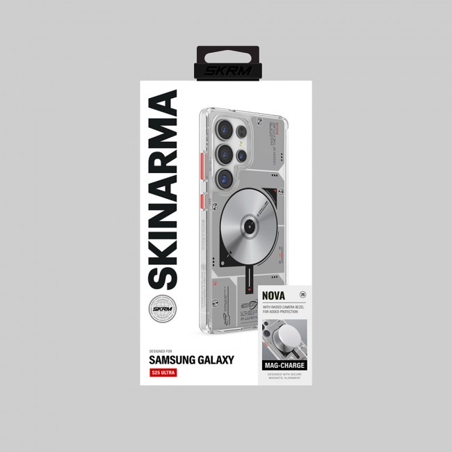 Galaxy S25 Ultra Kılıf Magsafe Şarj Özellikli Disk Desenli Airbag Tasarımlı Skinarma Nova Kapak Galaxy S25 Ultra Kılıf Magsafe Şarj Özellikli Disk Desenli Airbag Tasarımlı Skinarma Nova Kapak