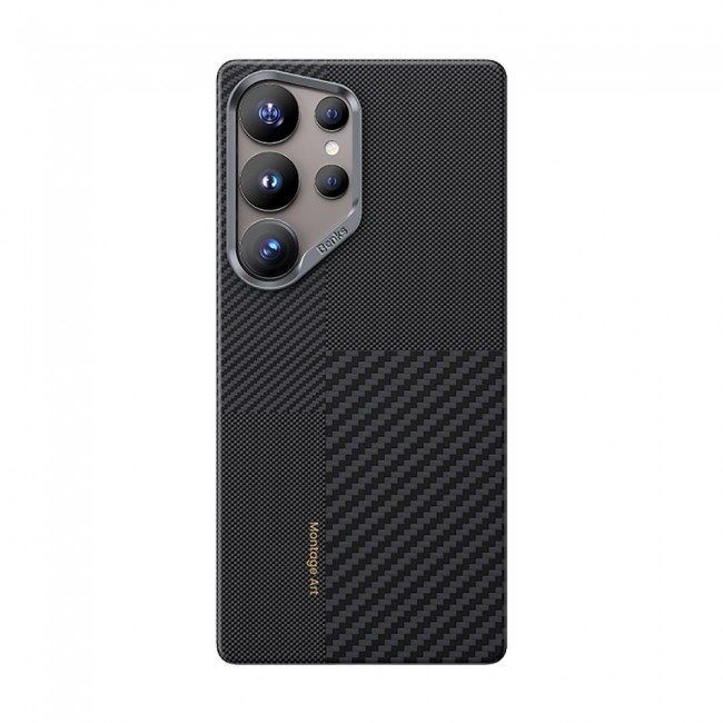 Galaxy S25 Ultra Kılıf Magsafe Şarj Özellikli Karbon Fiber Benks Montage ArmorAir Kevlar Kapak Galaxy S25 Ultra Kılıf Magsafe Şarj Özellikli Karbon Fiber Benks Montage ArmorAir Kevlar Kapak