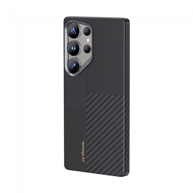 Galaxy S25 Ultra Kılıf Magsafe Şarj Özellikli Karbon Fiber Benks Montage ArmorAir Kevlar Kapak Galaxy S25 Ultra Kılıf Magsafe Şarj Özellikli Karbon Fiber Benks Montage ArmorAir Kevlar Kapak