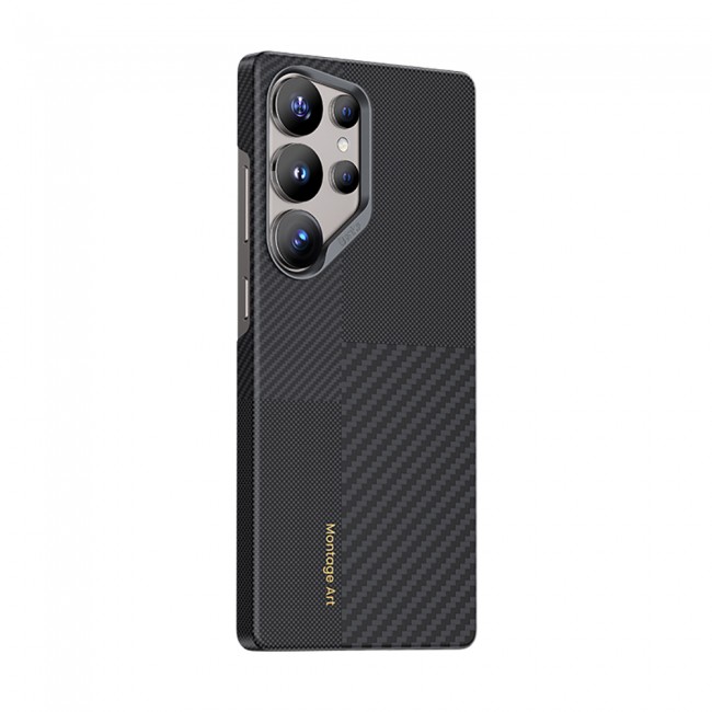 Galaxy S25 Ultra Kılıf Magsafe Şarj Özellikli Karbon Fiber Benks Montage ArmorAir Kevlar Kapak Galaxy S25 Ultra Kılıf Magsafe Şarj Özellikli Karbon Fiber Benks Montage ArmorAir Kevlar Kapak