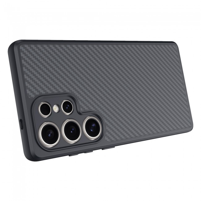 Galaxy S25 Ultra Kılıf Magsafe Şarj Özellikli Karbon Fiber Tasarımlı Zore Elnino Kapak Galaxy S25 Ultra Kılıf Magsafe Şarj Özellikli Karbon Fiber Tasarımlı Zore Elnino Kapak